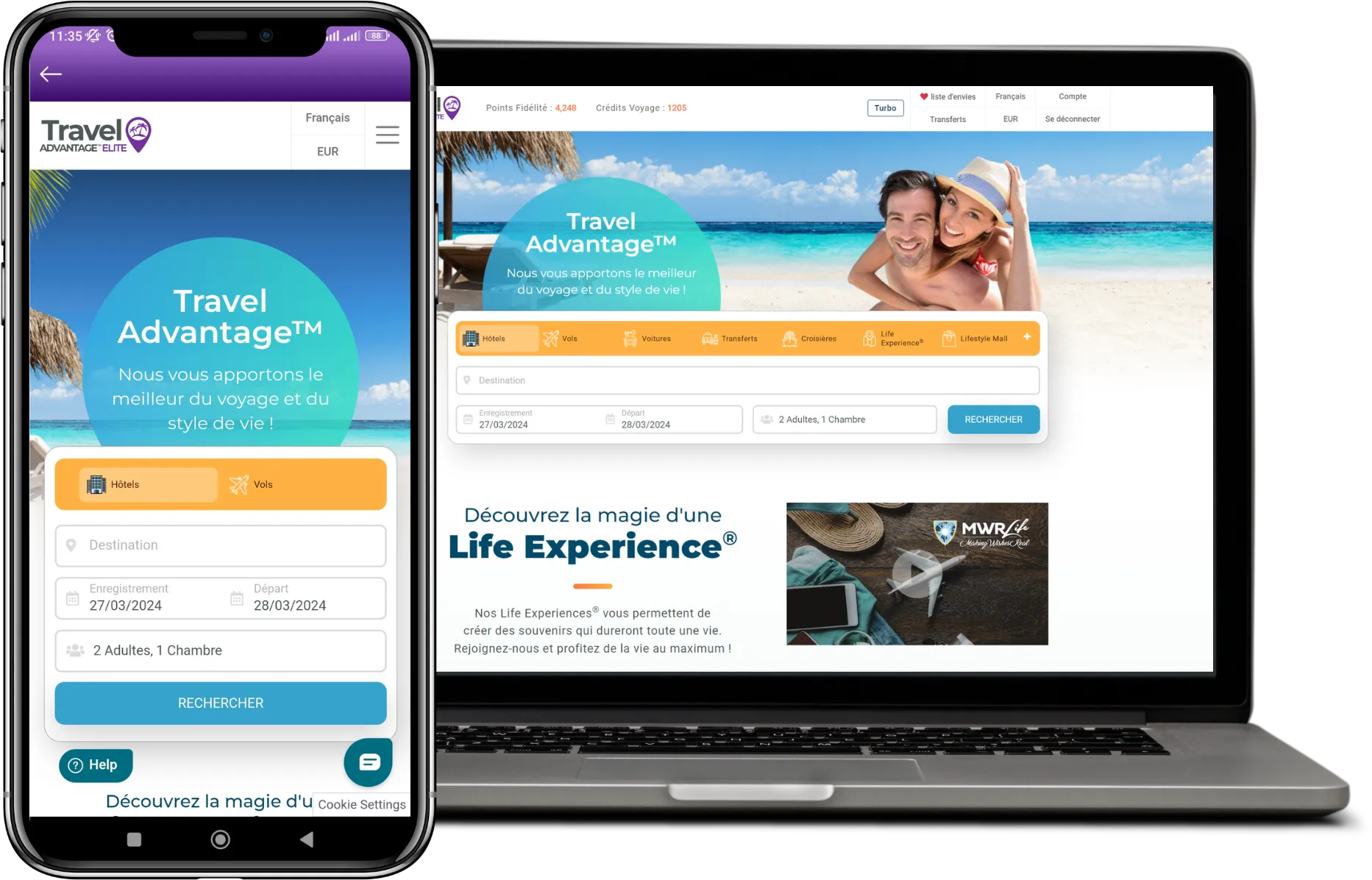 Produits TravelAdvantage